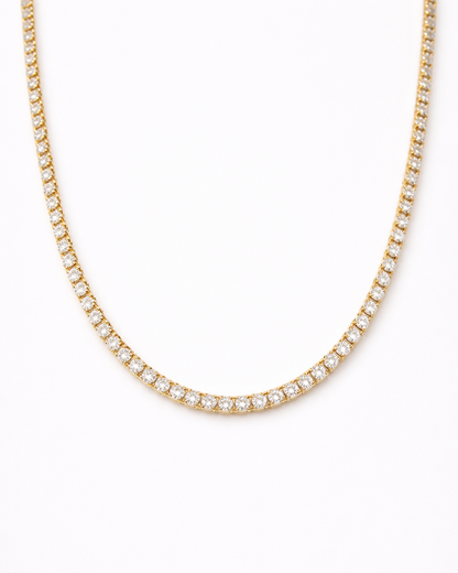 Tennis Chain 3MM (Gold Plated)
