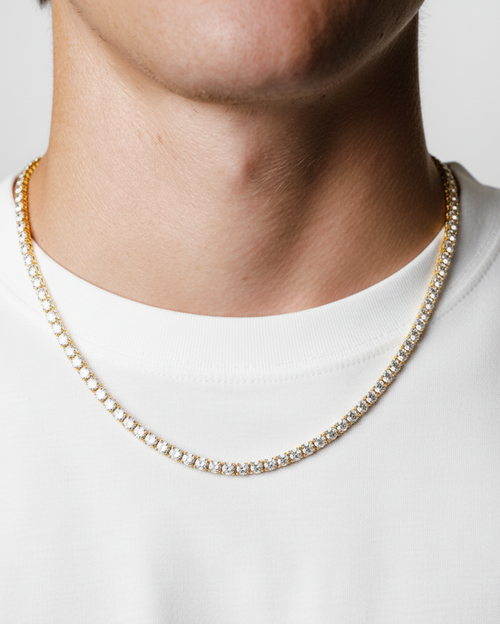 Tennis Chain 3MM (Gold Plated)
