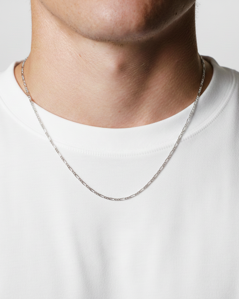 Figaro chain 2MM (Silver Plated)