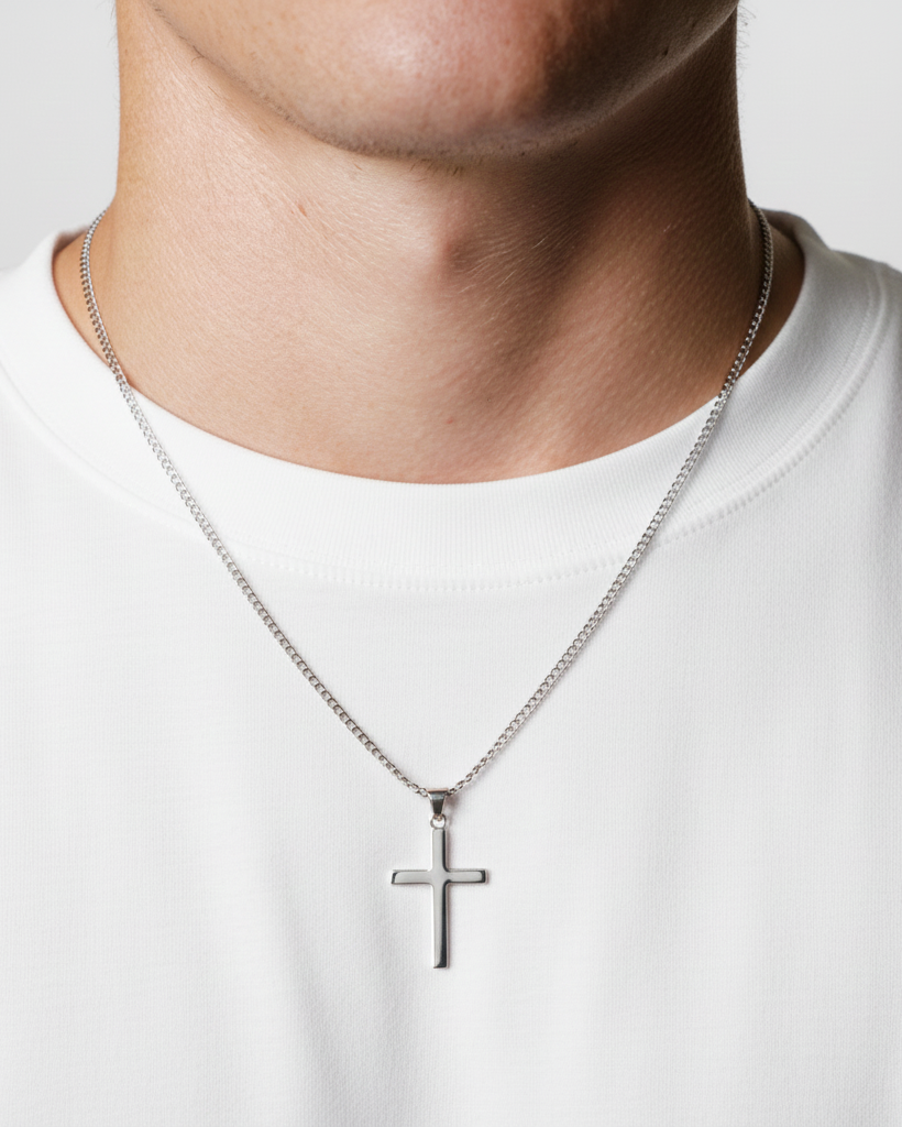 Cross Chain (Silver Plated)