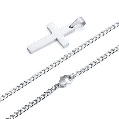 Cross Chain (Silver Plated)